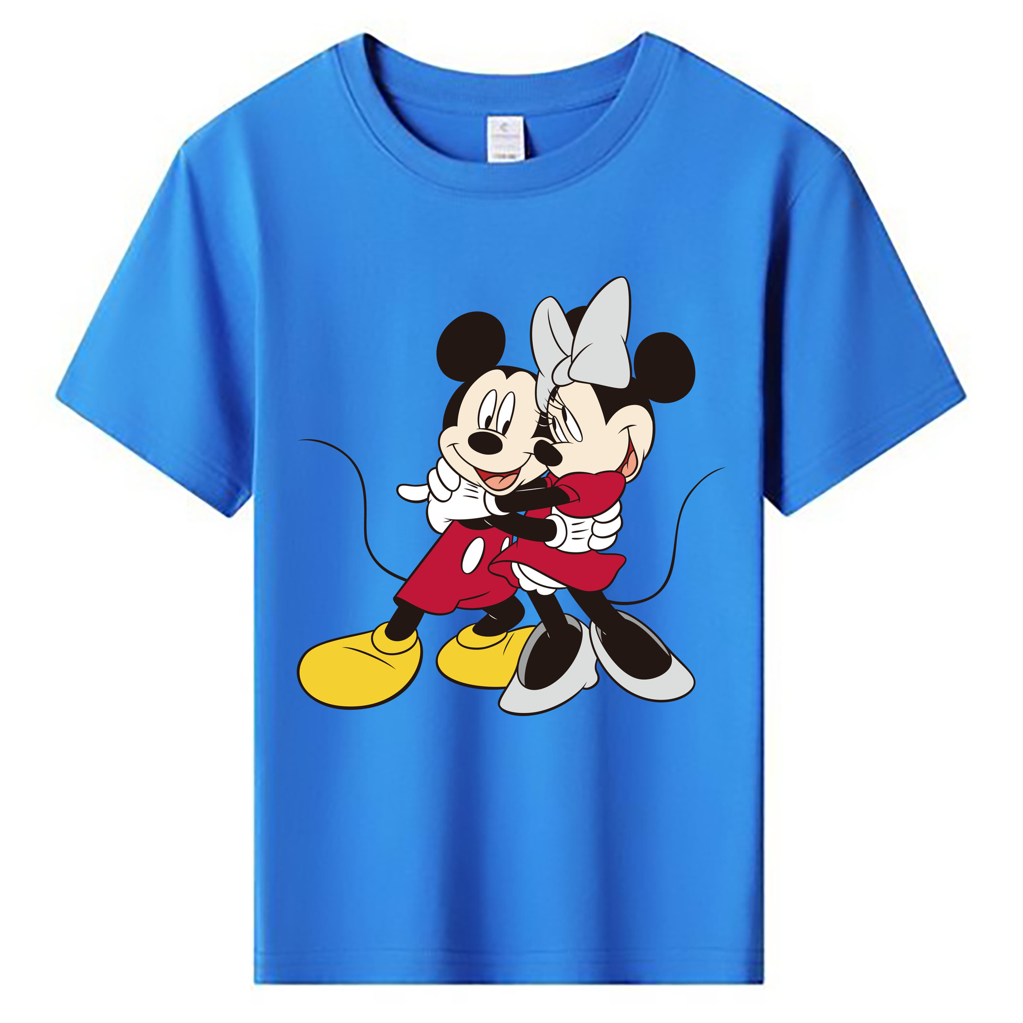 ミッキーマウス Mickey Mouse 綿100％キッズTシャツ（フロントプリント）